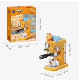 Set A Construire Garfield Fantastic Machines Series - Garfield Coffee Maker 15cm