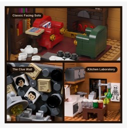 Set A Construire Sherlock Holmes - Baker Street 221B Apartment 42cm