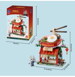 Set A Construire Kung Fu Panda - Zhenâ€™s Noodle Restaurant 18cm