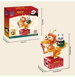 Set A Construire Kung - Kung Fu Panda Pantasy Po on Skatekart 16cm