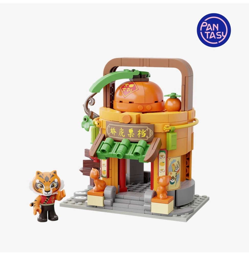 Set A Construire Kung - Kung Fu Panda Pantasy Tigress Fruit Shop 15cm