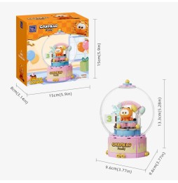 Set A Construire Garfield - Garfield Crystal Ball Series Pantasy Garfield Birthday Cake 13cm