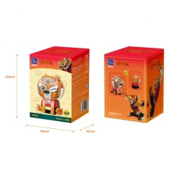 Set A Construire Kung Fu Panda - Sitting Baby Series Tigress 10cm