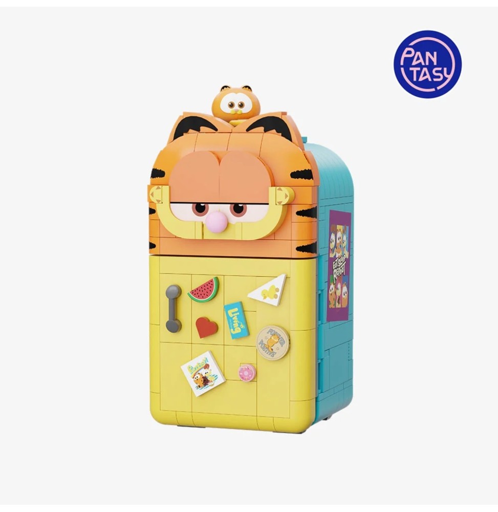 Set A Construire Garfield Fantastic Machines Series - Garfield Big Fridge 17cm