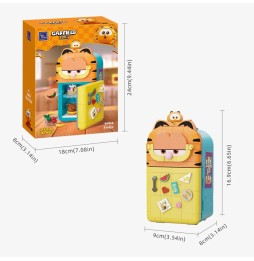 Set A Construire Garfield Fantastic Machines Series - Garfield Big Fridge 17cm