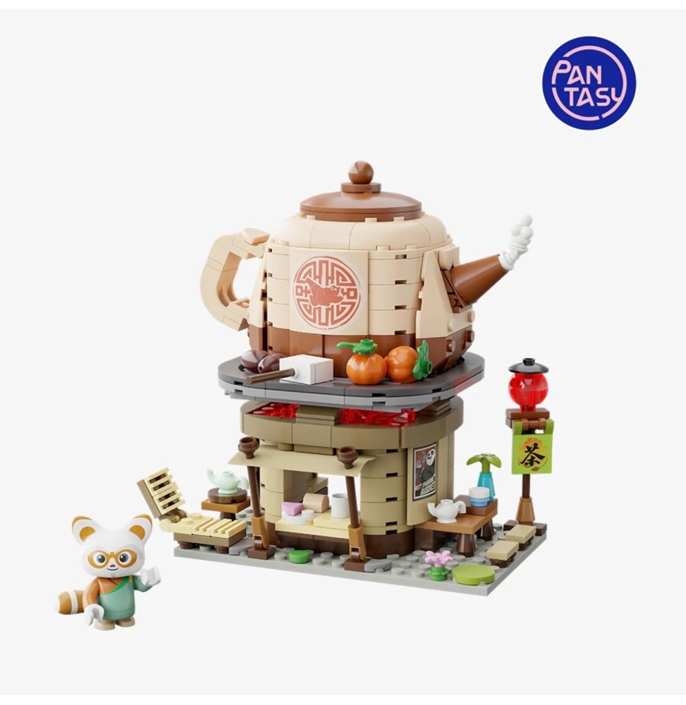 Set A Construire Kung Fu Panda - Shifu's Tea House 15cm