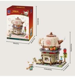 Set A Construire Kung Fu Panda - Shifu's Tea House 15cm