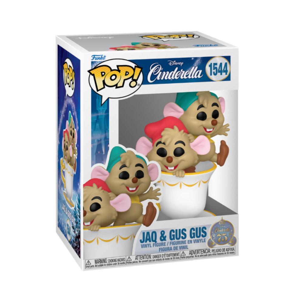 Funko Pop ! Cendrillon 75Th Anniv - Jack & Gusgus In Cup