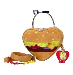 Loungefly Nickelodeon - Sac à Main SpongeBob Krabby Patty Plush