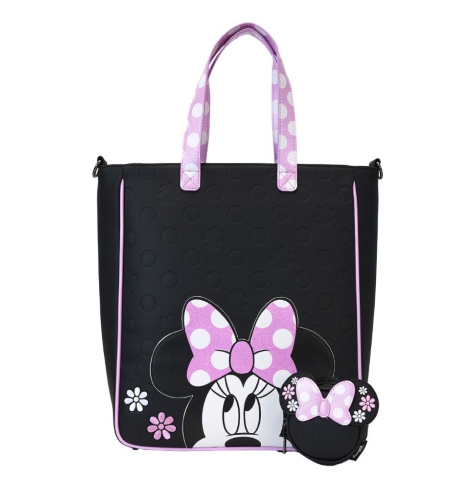 Loungefly Disney - Grand Sac à Main Tote Bag Minnie Floral Rock the Dots