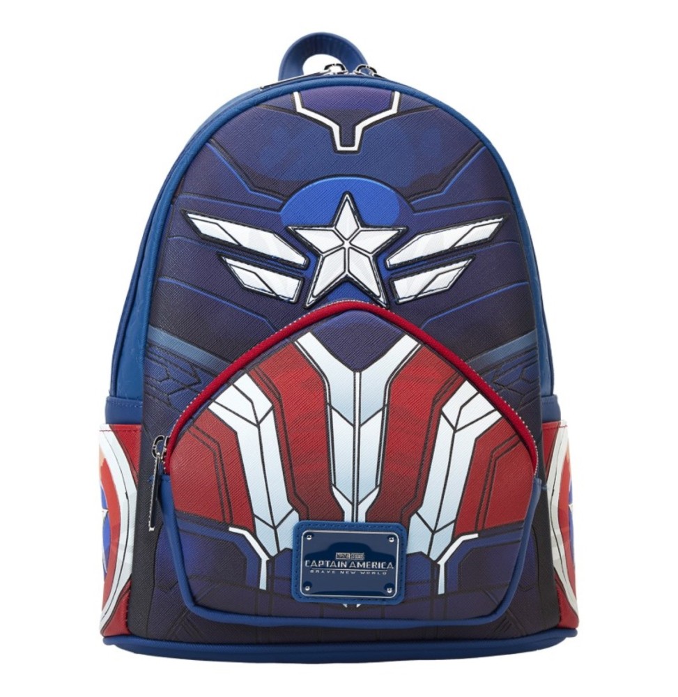 Loungefly Marvel - Mini Sac à Dos Captain America Brave New World Cosplay