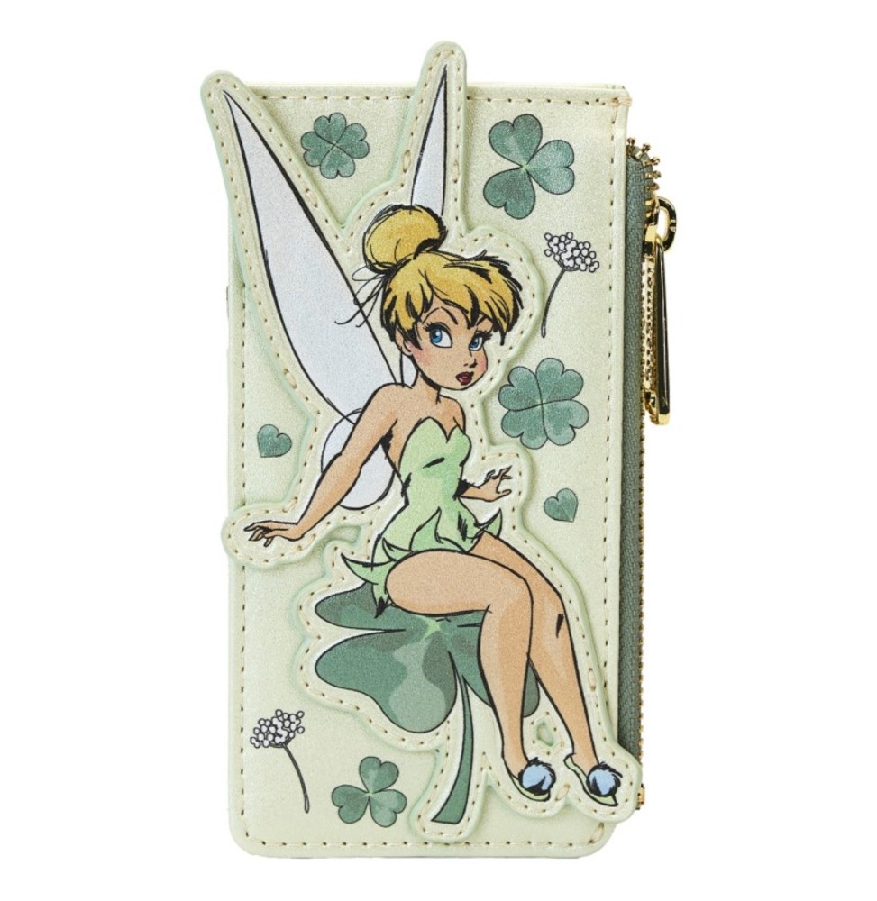 Porte-Carte Loungefly - Disney  Tinker Bell 4-Leaf Clover Large