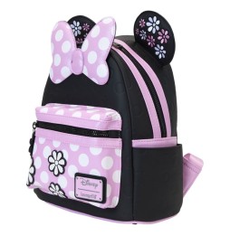 Loungefly Disney - Mini Sac à Dos Minnie Floral Rock the Dots