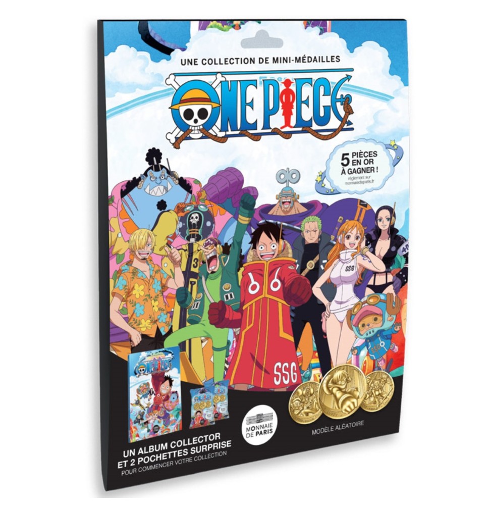 Monnaie de Paris One Piece - Album Collector + 2 Mini Médailles