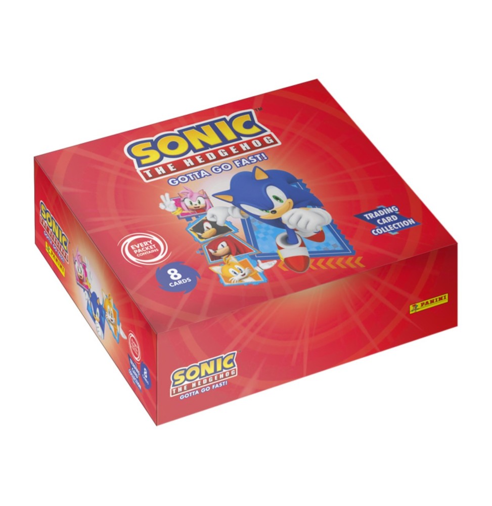 Trading Card Panini Sonic The Hedgehog - Boîte de 18 Pochettes de 8 cartes