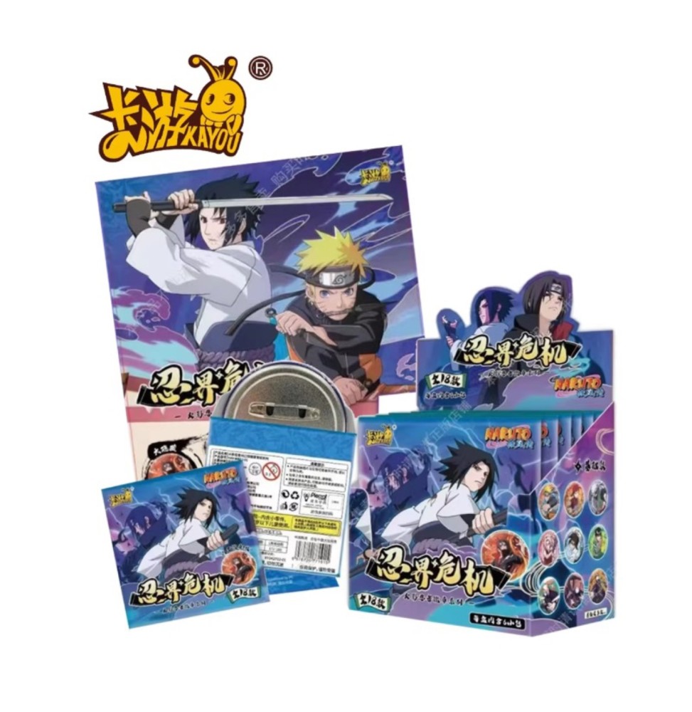 Kayou 110 Naruto Badges Metal Display - 6 pièces