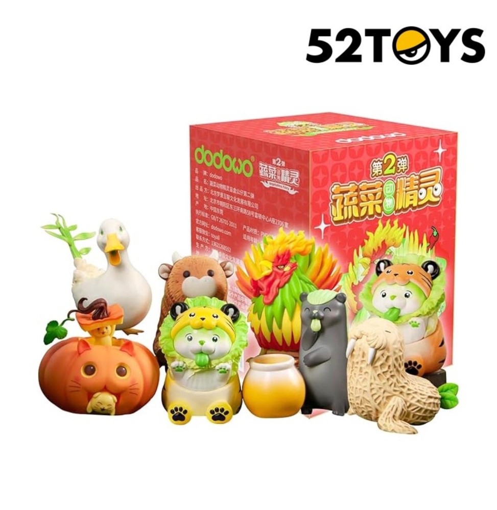 Mystery Blind Box 52Toys Vegetables Fairy Vol. 2 - Boîte de 6 Pièces