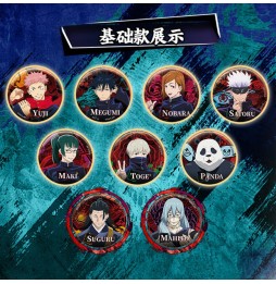 Kayou 110 Jujutsu Kaisen Badges Metal Display - 6 pièces