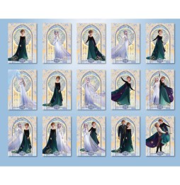 Cardfun Disney Frozen Reine des Neiges Ambilight - Boîte de 10 Boosters de 4 Cartes