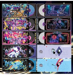 Kayou 110 My Little Pony Shining Note Laser Ticket Soul Beat Display - 6 pièces