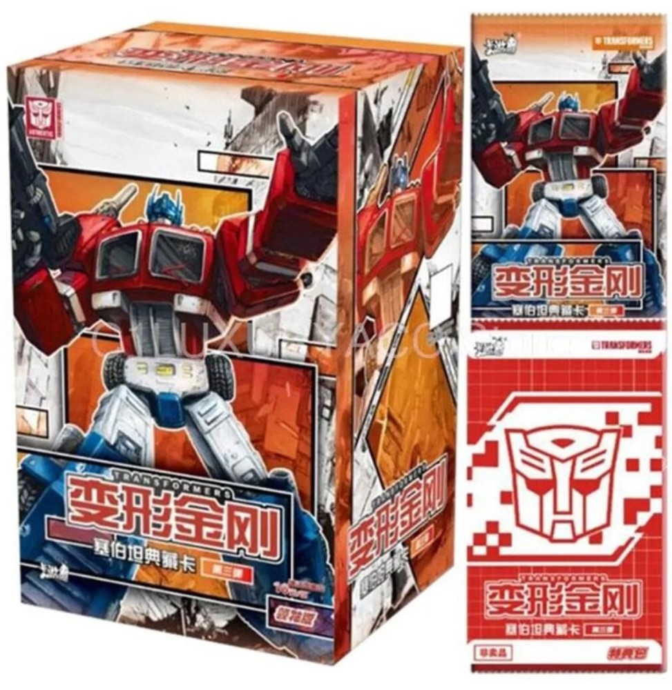 Kayou 110 Transformers Collector Card Cybertron Vol 3 - Boîte de 18 Boosters de 5 Cartes