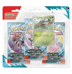 Pack 3 Boosters Pokémon EV09 Aventures Ensemble (Modèle Aléatoire)