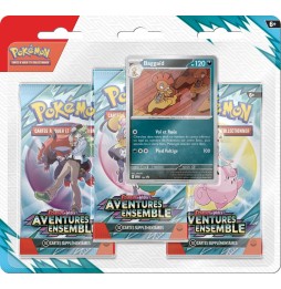 Pack 3 Boosters Pokémon EV09 Aventures Ensemble (Modèle Aléatoire)